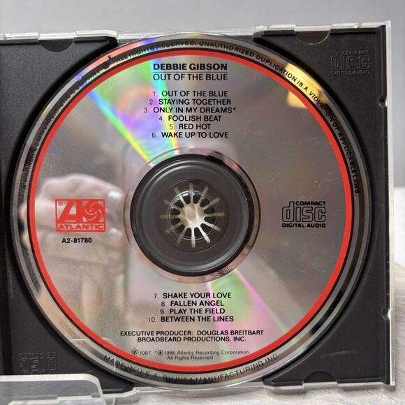 Debbie Gibson CD Audio Music Out Of The Blue Album 1986 - Picture 4 of 4
